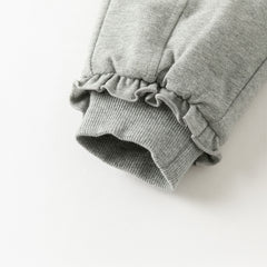 Dave&Bella Toddler Girls Winter Versatile Outdoor Sports Padded Drawstring Pants