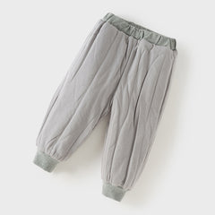 Dave&Bella Toddler Girls Winter Versatile Outdoor Sports Padded Drawstring Pants