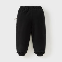 Dave&Bella Toddler Girls Winter Versatile Outdoor Sports Padded Drawstring Pants