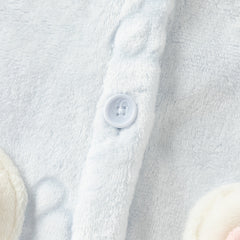 Dave&Bella Toddler Girls Gentle Blue Soft Plush Indoor Pajamas