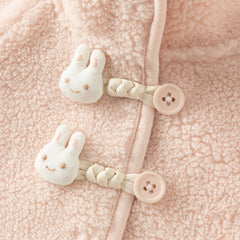 Dave&Bella Toddler Girls Winter Charming Pink Outwear Soft Plush-lined Hooded Coats