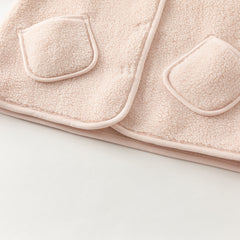 Dave&Bella Toddler Girls Winter Charming Pink Outwear Soft Plush-lined Hooded Coats