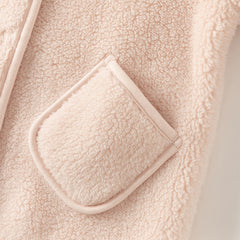 Dave&Bella Toddler Girls Winter Charming Pink Outwear Soft Plush-lined Hooded Coats