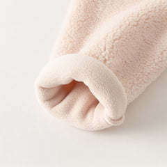 Dave&Bella Toddler Girls Winter Charming Pink Outwear Soft Plush-lined Hooded Coats