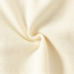 Dave&Bella Toddler Girls/Boys Winter Versatile Beige Cotton Cozy Pullover Sweaters Tops