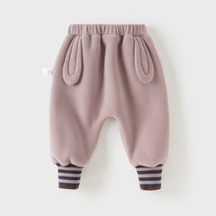 Dave&Bella Toddler Girls/Boys Winter Cute Loose Fleece Pants