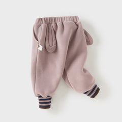 Dave&Bella Toddler Girls/Boys Winter Cute Loose Fleece Pants