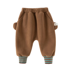 Dave&Bella Toddler Girls/Boys Winter Cute Loose Fleece Pants