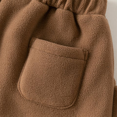 Dave&Bella Toddler Girls/Boys Winter Cute Loose Fleece Pants