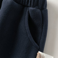 Dave&Bella Toddler Girls/Boys Winter Cute Loose Fleece Pants