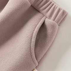 Dave&Bella Toddler Girls/Boys Winter Cute Loose Fleece Pants