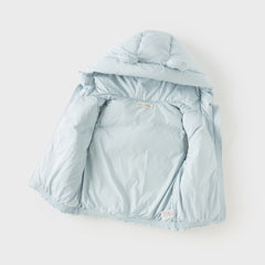 Dave&Bella Toddler Girls/Boys Winter Outdoor Windproof White Duck Down Hooded Vests