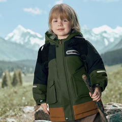 Dave&Bella Kids Girls/Boys Winter Outdoor Mid-length Windproof Cozy Hooded Down Coats