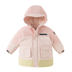 Dave&Bella Kids Girls/Boys Winter Outdoor Mid-length Windproof Cozy Hooded Down Coats