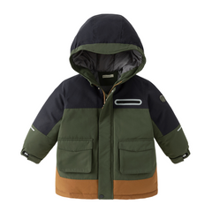 Dave&Bella Kids Girls/Boys Winter Outdoor Mid-length Windproof Cozy Hooded Down Coats