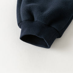 Dave&Bella Toddler Girls/Boys Winter Versatile Adjustable Waistband Plush-lined Sweatpants