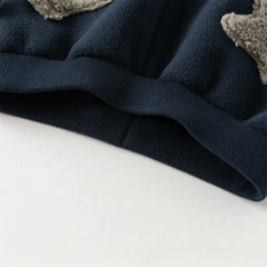 Dave&Bella Toddler Girls/Boys Winter Versatile Adjustable Waistband Plush-lined Sweatpants