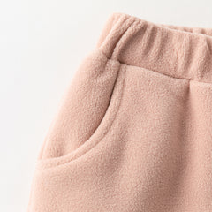 Dave&Bella Toddler Girls Winter Sweet Pink/Grey Warm Pants