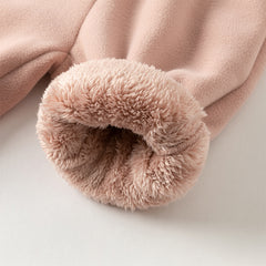 Dave&Bella Toddler Girls Winter Sweet Pink/Grey Warm Pants