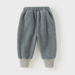 Dave&Bella Toddler Girls Winter Sweet Pink/Grey Warm Pants