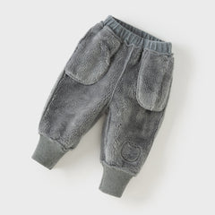 Dave&Bella Toddler Girls Winter Sweet Pink/Grey Warm Pants