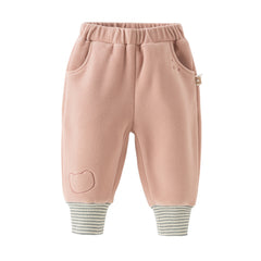 Dave&Bella Toddler Girls Winter Sweet Pink/Grey Warm Pants