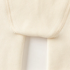 Dave&Bella Kids Girls Beige/Grey Plush-lined Warm Footless Tights Leggings