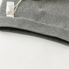 Dave&Bella Kids Girls Beige/Grey Plush-lined Warm Footless Tights Leggings