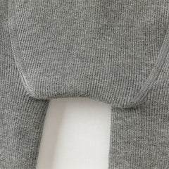 Dave&Bella Kids Girls Beige/Grey Plush-lined Warm Footless Tights Leggings