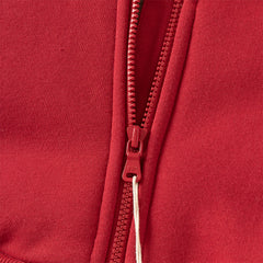 Dave&Bella Toddler Boys Festival Red Long-sleeved Hooded Outwear Plush-lined Coats