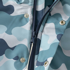 Dave&Bella Toddler Boys Winter Cool Blue Waterproof Plush-lined Hooded Outwear Coats