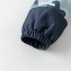 Dave&Bella Toddler Boys Winter Cool Blue Waterproof Plush-lined Hooded Outwear Coats