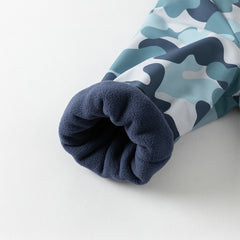 Dave&Bella Toddler Boys Winter Cool Blue Waterproof Plush-lined Hooded Outwear Coats