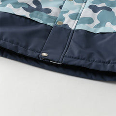 Dave&Bella Toddler Boys Winter Cool Blue Waterproof Plush-lined Hooded Outwear Coats