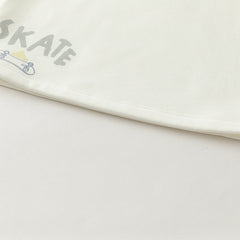 Dave&Bella Toddler Boys Winter Gentle White Turtle Long Sleeve T-shirts Tops