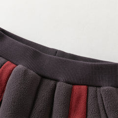 Dave&Bella Toddler Boys Playful Red Chinese-style Hooded Sweatshirt Long Pants Sets