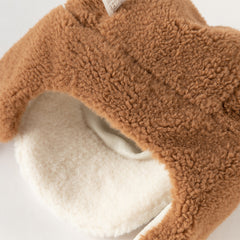 Dave&Bella Toddler Girls/Boys Cute Brown Bear's Ear-style Cozy Plush-lined Hats