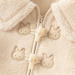 Dave&Bella Toddler Girls Sweet Beige Outwear Long-sleeved Padded Coats