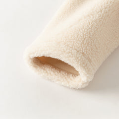 Dave&Bella Toddler Girls Sweet Beige Outwear Long-sleeved Padded Coats