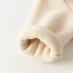 Dave&Bella Toddler Girls Sweet Beige Outwear Long-sleeved Padded Coats