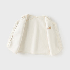 Dave&Bella Toddler Girls Adorable Sleeveless Beige Vests