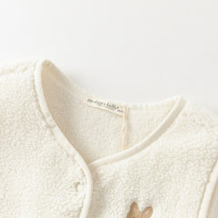 Dave&Bella Toddler Girls Adorable Sleeveless Beige Vests