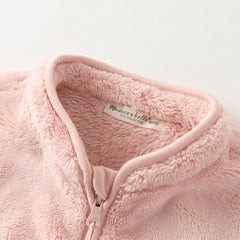 Dave&Bella Toddler Girls Autumn Sweet Pink Sleeveless Outdoor Padded Vests Tops