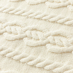 Dave&Bella Kids Girls Winter Elegant Pearl White Cape-style Knit Pullover Sweaters Tops