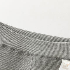 Dave&Bella Toddler Girls Grey/Black Cozy Plush-lined Daily Tights Leggings