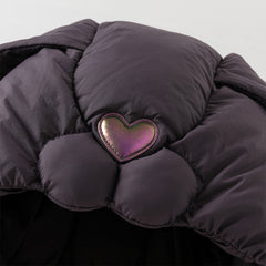 Dave&Bella Toddler Girls Winter Cute Rabbit-ear Outdoor Waterproof Cozy Down Coats