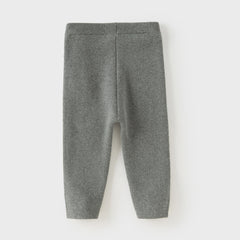 Dave&Bella Toddler Girls Sweet Pink/Grey Slim Soft Plush-lined Leggings