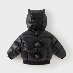 Dave&Bella Toddler Boys Winter Cute Monster-shaped Outwear Hooded Cozy Down Coats