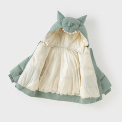 Dave&Bella Toddler Boys Winter Cute Monster-shaped Outwear Hooded Cozy Down Coats