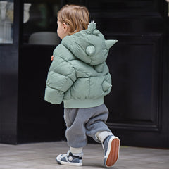 Dave&Bella Toddler Boys Winter Cute Monster-shaped Outwear Hooded Cozy Down Coats